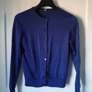 Muji Royal Blue Women's Cardigan